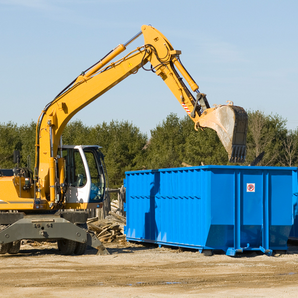 what happens if the residential dumpster is damaged or stolen during rental in Bryson